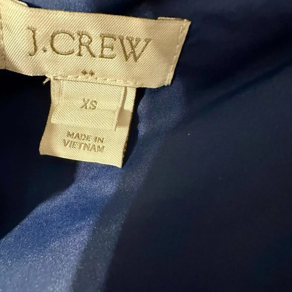 J. Crew Blue Puffer Vest